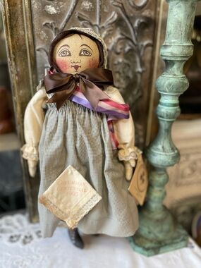 Rappahannock Rags Primitive doll hand painted folk art
